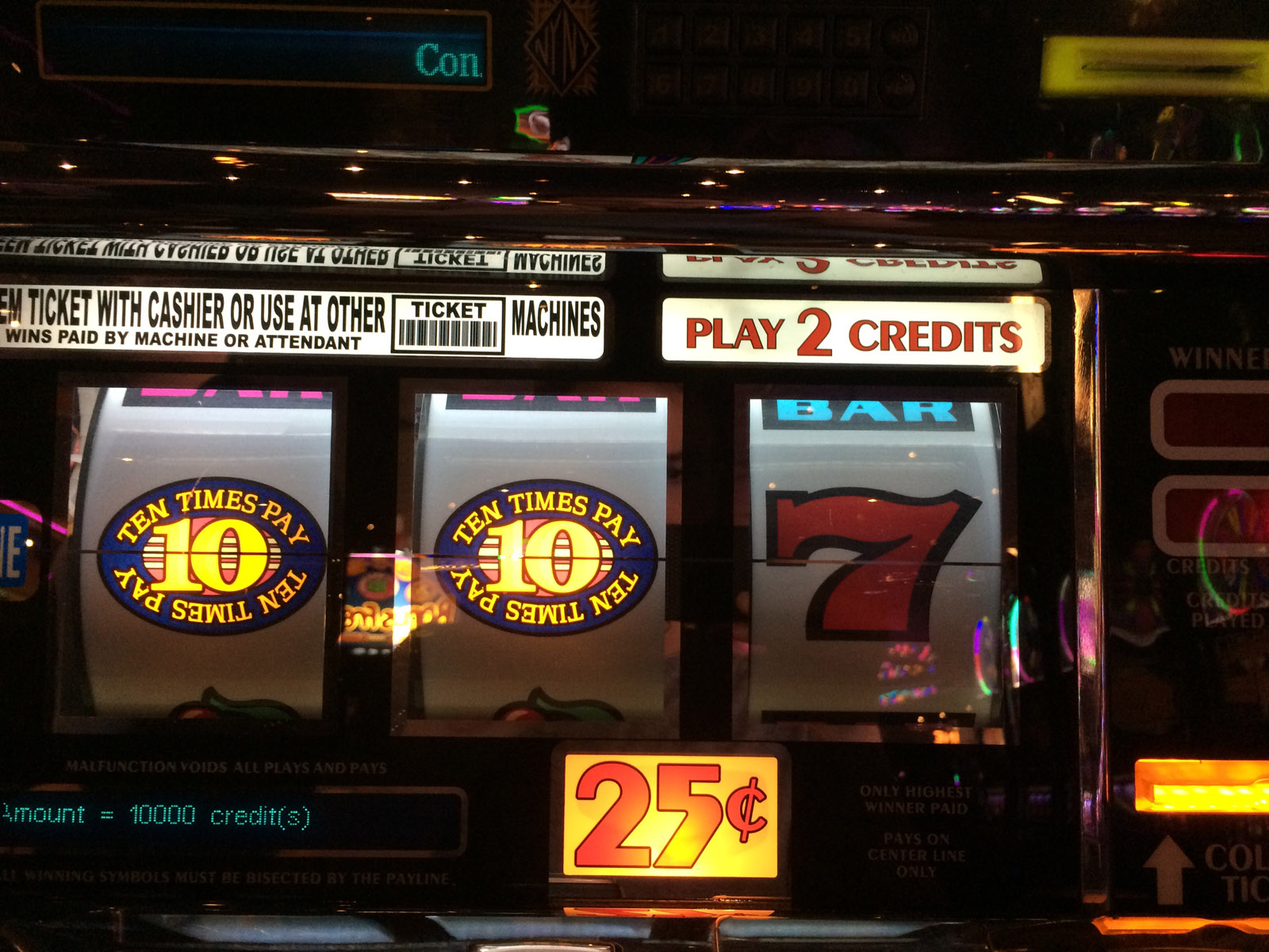 $25 slot machine payoffs